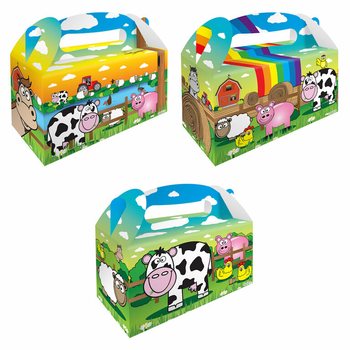 メニューボックス – ファーム（牧場） – 22.5 x 9.5 x 18 cm (12個入)