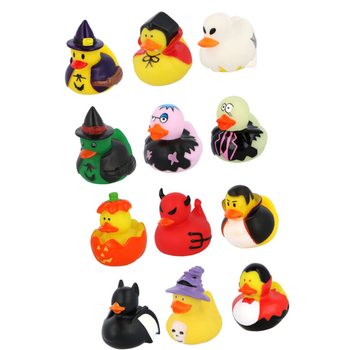 ハロウィン お風呂のアヒル ミックス (12個入) - 6 x 5 cm