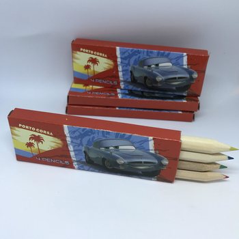 ディズニー カーズ 色鉛筆4本セット 箱入り (48個セット)