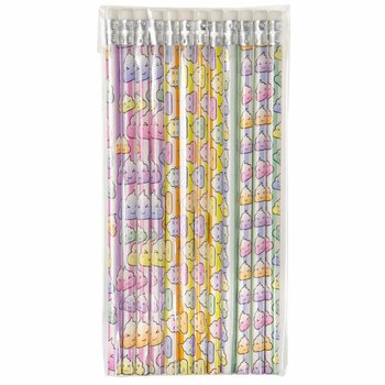 ネオン「うんち」消しゴム付き鉛筆（12本入）