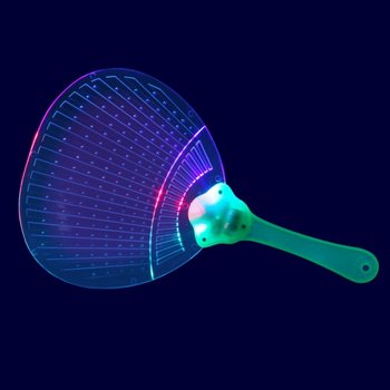 LED 光る扇子 ディスプレイ付 (12個セット)