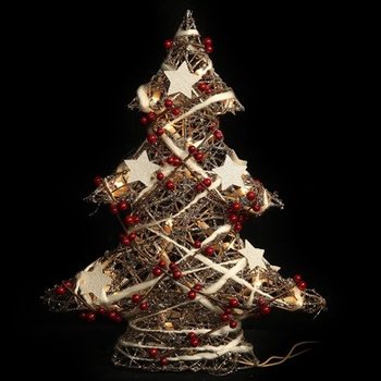 大型光るデコレーションクリスマスツリー 50 cm (1個)