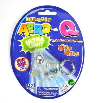 光る飛行機キーホルダー (12個入り)