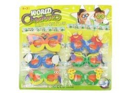 子供用フォーム眼鏡 - カード入りミックス (6x6 カード)