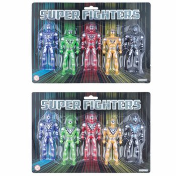 SUPER FIGHTERS - 5体セット アクションフィギュア (6個入り)