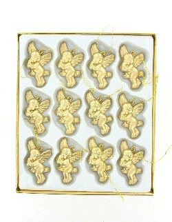 ボックス入り ゴールド クリスマスエンジェル 12個セット