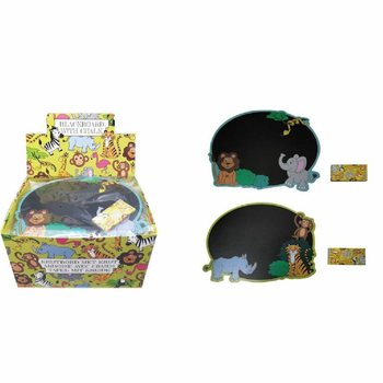 野生動物チョークボードセット - ディスプレイ24個入