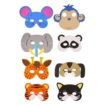 フォーム製 動物マスク ミックス (24個入)