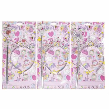プリンセスステッキ & ティアラ セット (12個入り)