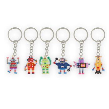 台紙付きロボットキーホルダー (12個入り)