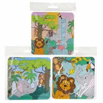 ミックス ジャングルパズル (14x14cm) - 50個セット お得パック
