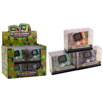 ブロックゲーム機 - ミックスカラー - ディスプレイ入り (12個入り)