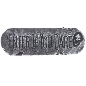 デコレーションボード "ENTER IF YOU DARE" (1個)