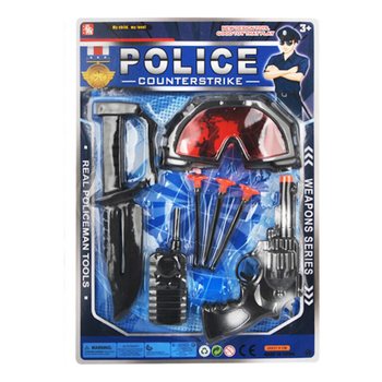 警察おもちゃセット メガネ・吸盤ピストル付（6個セット）