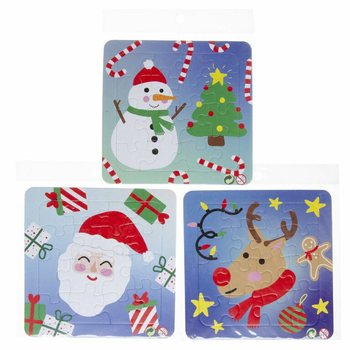 クリスマスパズル 14x14 cm (50個セット)