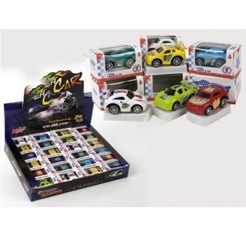 ミニ プルバックカー ディスプレイ付き (24個入り)