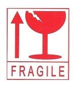 割れ物注意（FRAGILE）ラベル / ステッカー (45シート入)