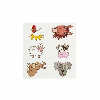 楽しいタトゥー - 牧場の動物 (96枚入り)
