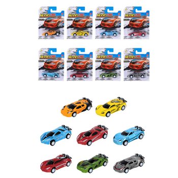 プルバックスポーツカー 台紙付き - ミックスカラー (12個入)