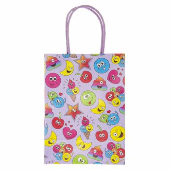 スマイリー 紙製ギフトバッグ - 16x9x22 cm (12枚セット)