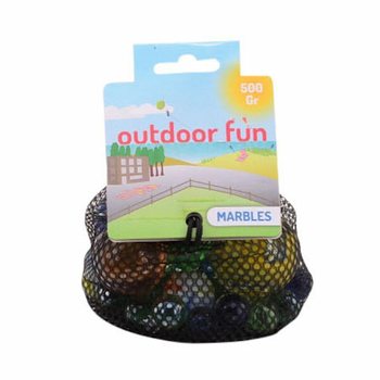 OUTDOOR FUN - ビー玉（袋入り）、500g (6個セット)