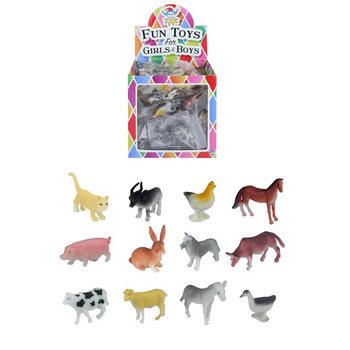 ボックスくじ用 牧場の動物ミニフィギュア ディスプレイ付 (84個入)