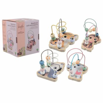 JOUECO® 動物のビーズコースター - 12ヶ月から