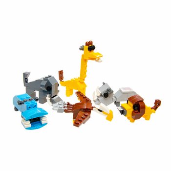 エッグ入り Brick ブロック - ミックス ジャングルアニマル (12個入)