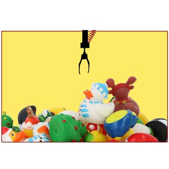 クリスマス ラバーダック 6cm 12個セット - お祝いギフト・景品