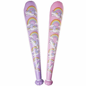 特大ユニコーン空気ビニール棒 - 85cm - ミックスカラー (12個セット)