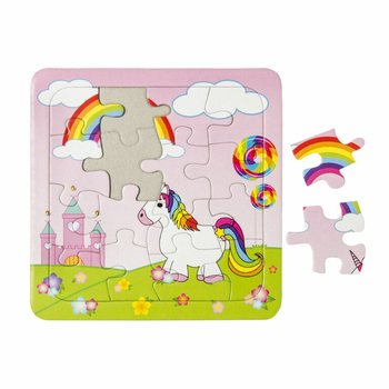 MIX ユニコーンパズル - 14 x 14 cm (50個入)