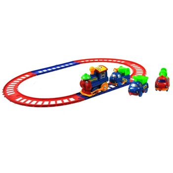 レール付きおもちゃの列車 (2個セット)