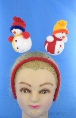 雪だるま付きカチューシャ (12個入)