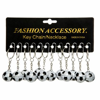 メタル サッカーボール キーホルダー (48個)