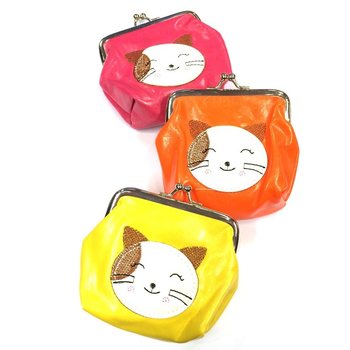 子供用財布 ミックスカラー 猫 (6個入り)