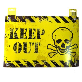 ドアデコレーション看板 - "DANGER" / "KEEP OUT" (12個セット)