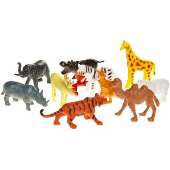 野生動物ミニフィギュア 12個セット（12個入）