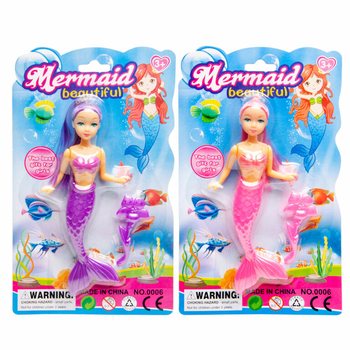 人魚のおもちゃ 台紙付き - ディスプレイボックス入り (12個入り)