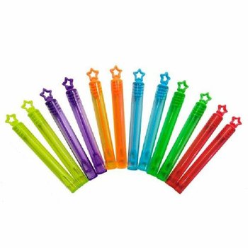 カラフルな星型シャボン玉スティック (12本セット)