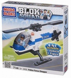 メガブロック MEGABLOKS BLOK SQUAD ポリスヘリコプター - 2433 (1個)