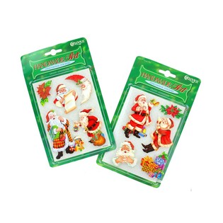3Dクリスマスステッカー (12枚入)