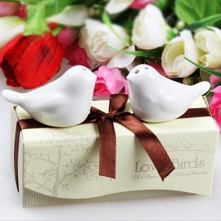 "LOVE BIRDS" ソルト＆ペッパーセット ウェディングプチギフト (5個入)