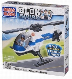 メガブロック MEGABLOKS BLOK SQUAD ポリスヘリコプター - 2433 (1個)