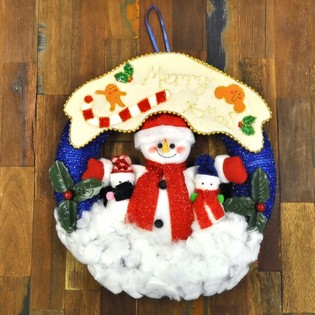 特大クリスマス布製ドアハンガー
