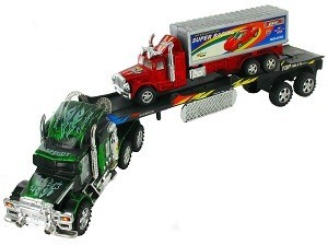 トレーラー付きおもちゃのトラック