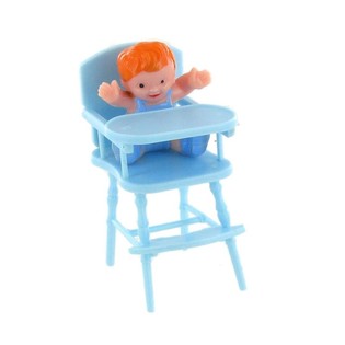 青い椅子のベビー ケーキトッパー (9個入)