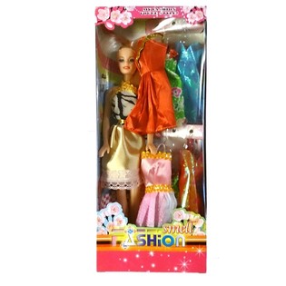 着せ替えドレス6着付き人形 (6個セット)