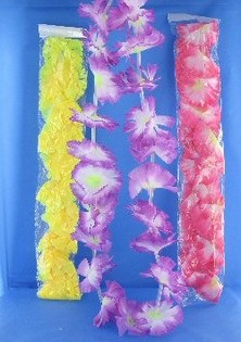 ハワイアン レイ 花首飾り (12個入)