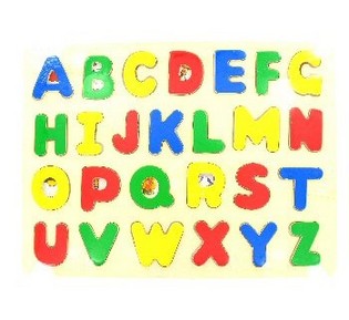 木製 ABCD パズル (6個入)
