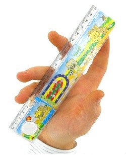 迷路ゲーム＆ルーペ付き定規 (60個セット)
